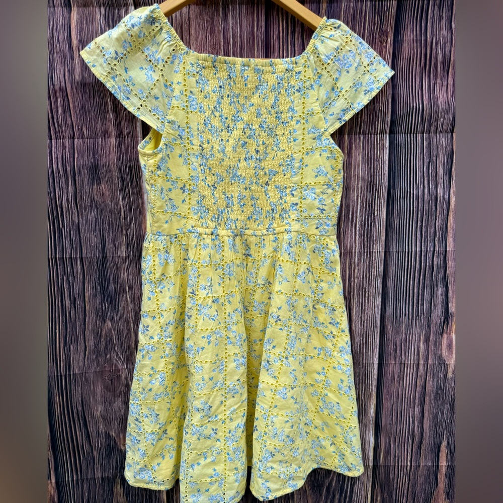 Abercrombie Kids Floral Yellow Kids Dress Size 13/14